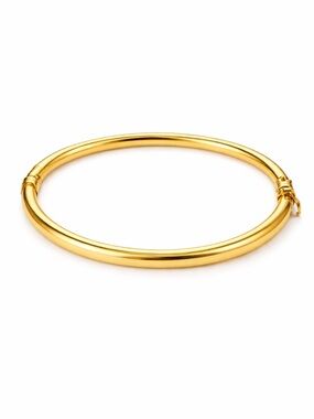 Mia Fiore Bangle Polished Bracelet Gold Plated Bronze Italy